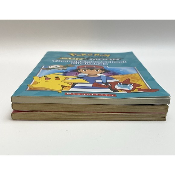 Lot of 3 Scholastic Paperback Pokémon Books 2017 Ash Catchem‎ Pikachu - Picture 4 of 10